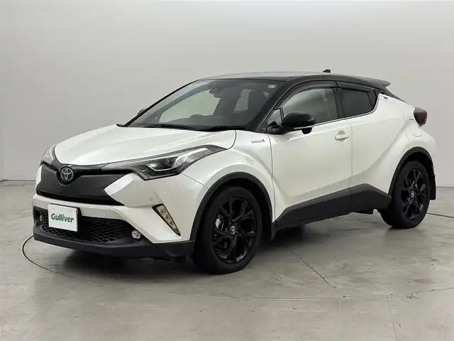 トヨタ Ｃ－ＨＲ G モード ネロ 福岡県 2019(平31)年 4.6万km ブラック/ホワイトパールクリスタルシャイン 2トーン ワンオーナー　/純正９型ナビ　/バックカメラ　/ビルトインＥＴＣ　/レーダークルコン　/コーナーセンサー　/衝突被害軽減ブレーキ　/レーンキープ　/ＢＳＭ　/ハーフレザー　/寒冷地仕様　/シートヒーター　/純正１８インチＡＷ　/Bi-BeanLEDヘッドランプ