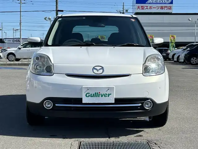 マツダ ベリーサ L 道央・札幌 2012(平24)年 6.7万km クリスタルホワイトパールマイカ 4WD/社外CD/AUX/レザーシート/ETC/HID/フロントフォグ/キーフリシステム/電格ミラー/オートライト