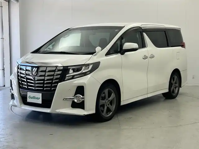 トヨタ アルファード S 茨城県 2016(平28)年 14.6万km ホワイトパールクリスタルシャイン プッシュスタート/MTモード付/純正メモリナビ/ビルトインETC/両側パワスラ/オットマン/前後コーナーセンサー/オートライト