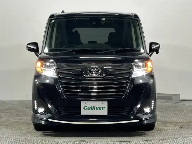 トヨタ ルーミー カスタムG S 大阪府 2018(平30)年 2.8万km ブラックマイカメタリック 社外ＳＤナビ　衝突軽減　Ｂカメラ　両側パワスラ　クルーズコントロール　スペアキー　ＬＥＤオートライト　ドライブレコーダー　フォグランプ　電動ミラー　スマートキー　純正フロアマット　純正アルミホイール