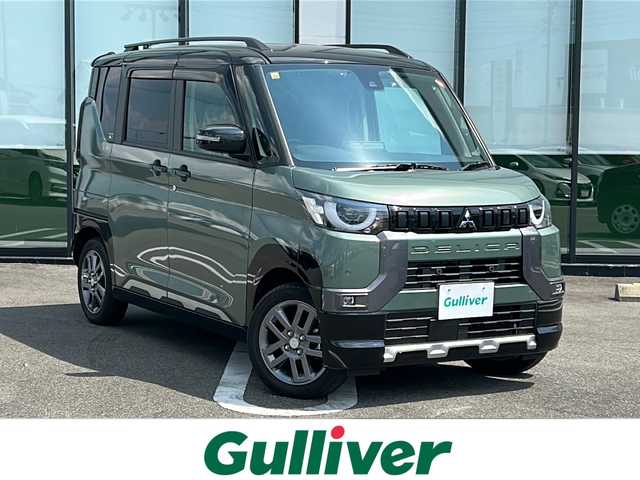 三菱 デリカミニ T プレミアム 岐阜県 2023(令5)年 2万km アメジストブラック 登録時走行距離19874kn/純正９インチナビ　/全方位カメラ　/フルセグＴＶ　/バックカメラ　/両側パワースライドドア　/前後ドライブレコーダー　/スマートキー　/スペアキー1本/プッシュスタート　/アルミホイール　/社外フロアマット　/アイドリングストップ/LEDヘッドライト/オートライト/盗難防止装置/横滑り防止装置/ＥＴＣ/ステアリングヒーター