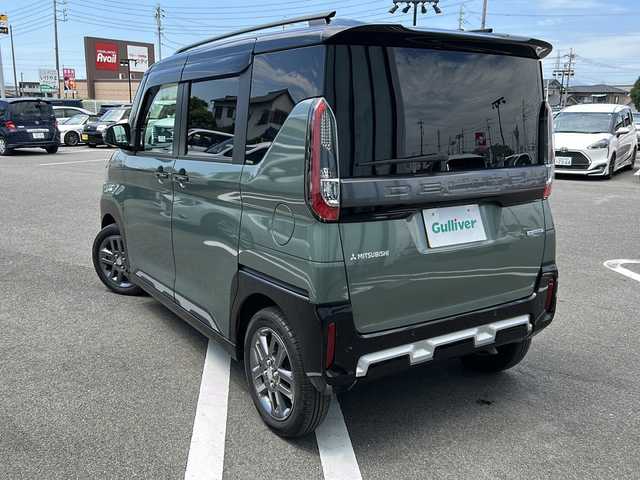 三菱 デリカミニ T プレミアム 岐阜県 2023(令5)年 2万km アメジストブラック 登録時走行距離19874kn/純正９インチナビ　/全方位カメラ　/フルセグＴＶ　/バックカメラ　/両側パワースライドドア　/前後ドライブレコーダー　/スマートキー　/スペアキー1本/プッシュスタート　/アルミホイール　/社外フロアマット　/アイドリングストップ/LEDヘッドライト/オートライト/盗難防止装置/横滑り防止装置/ＥＴＣ/ステアリングヒーター