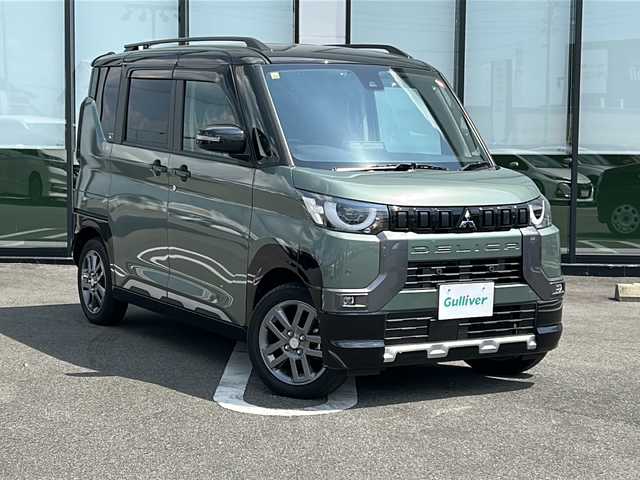 三菱 デリカミニ T プレミアム 岐阜県 2023(令5)年 2万km アメジストブラック 登録時走行距離19874kn/純正９インチナビ　/全方位カメラ　/フルセグＴＶ　/バックカメラ　/両側パワースライドドア　/前後ドライブレコーダー　/スマートキー　/スペアキー1本/プッシュスタート　/アルミホイール　/社外フロアマット　/アイドリングストップ/LEDヘッドライト/オートライト/盗難防止装置/横滑り防止装置/ＥＴＣ/ステアリングヒーター