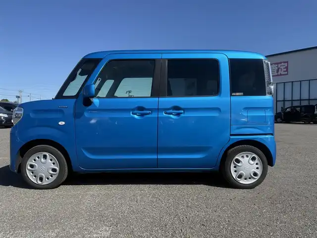 スズキ スペーシア HYBRID X 道央・札幌 2019(令1)年 3.8万km ブリスクブルーM ４WD/ワンオーナー/社外メモリーナビ/CD/DVD/BT/フルセグ/デュアルセンサーブレーキサポート/横滑り防止装置/レーンキープアシスト/リヤパーキングセンサー/全方位カメラ/ビルトインETC/アイドリングストップ/両側パワースライドドア/前席シートヒーター/ステアリングリモコン/プッシュスタート/スマートキー/ハロゲンヘッドライト/オートライト/オートハイビーム/電動格納ミラー/純正フロアマット/スペアキー/社外AW付冬タイヤ積込/155/65/R14/2023年/山8mm