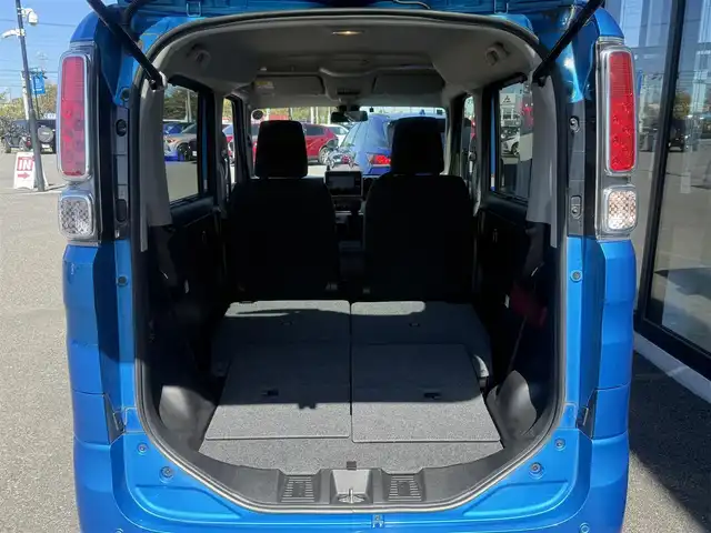スズキ スペーシア HYBRID X 道央・札幌 2019(令1)年 3.8万km ブリスクブルーM ４WD/ワンオーナー/社外メモリーナビ/CD/DVD/BT/フルセグ/デュアルセンサーブレーキサポート/横滑り防止装置/レーンキープアシスト/リヤパーキングセンサー/全方位カメラ/ビルトインETC/アイドリングストップ/両側パワースライドドア/前席シートヒーター/ステアリングリモコン/プッシュスタート/スマートキー/ハロゲンヘッドライト/オートライト/オートハイビーム/電動格納ミラー/純正フロアマット/スペアキー/社外AW付冬タイヤ積込/155/65/R14/2023年/山8mm