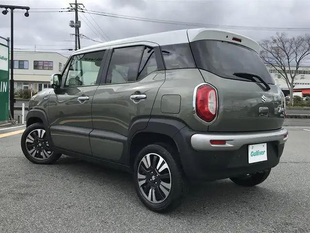 スズキ クロスビー HYBRID MZ 鳥取県 2024(令6)年 0.7万km タフカーキパールメタリック/ホワイト2トーン ターボ車/純正8インチナビ/フルセグ/CD/DVD/BT/USB/全方位カメラ/スズキセーフティサポート/レーンキープアシスト/レーダークルーズコントロール/コーナーセンサー/前席シートヒーター/パドルシフト/LEDヘットライト/フォグライト/純正16インチアルミホイール/プッシュエンジンスタート/アイドリングストップ/スマートキー/フロアマット/ドアバイザー