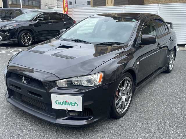 三菱 ランサー GSR エボリューションⅩ 広島県 2008(平20)年 7.3万km ファントムブラックパール /登録時走行距離/　　　　　　　72878キロ/ターボ/4WD/社外ナビ/バックカメラ/地デジ/レカロシート/クルーズコントロール/ETC/取扱説明書/