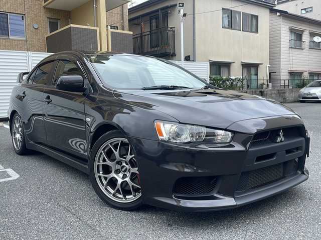 三菱 ランサー GSR エボリューションⅩ 広島県 2008(平20)年 7.3万km ファントムブラックパール /登録時走行距離/　　　　　　　72878キロ/ターボ/4WD/社外ナビ/バックカメラ/地デジ/レカロシート/クルーズコントロール/ETC/取扱説明書/