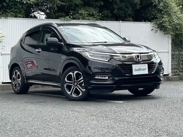 ホンダ ヴェゼル ハイブリッド Z ホンダセンシング 茨城県 2021(令3)年 5.4万km クリスタルブラックパール ホンダセンシング/クルーズコントロール/イモビライザー/純正モニター/バックカメラ/フルセグ/Bluetooth/ETC/ルーフレール/純正フロアマット/W＋カーテンエアバック