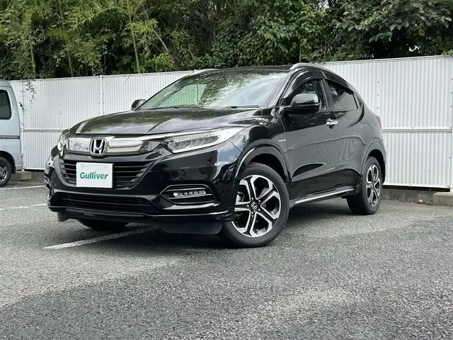 ホンダ ヴェゼル ハイブリッド Z ホンダセンシング 茨城県 2021(令3)年 5.4万km クリスタルブラックパール ホンダセンシング/クルーズコントロール/イモビライザー/純正モニター/バックカメラ/フルセグ/Bluetooth/ETC/ルーフレール/純正フロアマット/W＋カーテンエアバック