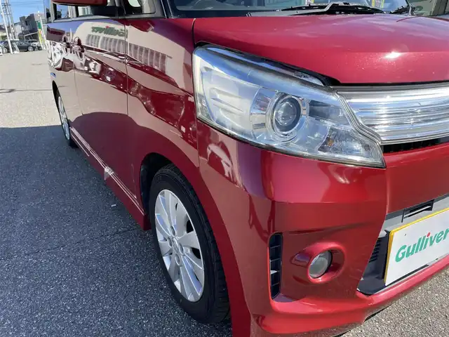 スズキ スペーシア カスタム XS 石川県 2014(平26)年 6.2万km 赤 社外メモリーナビ/社外CD/DVD/フルセグTV/HIDヘッドライト/片側パワースライドドア/スマートキー/プッシュスタート/電動ミラー/ドライブレコーダー/ETC