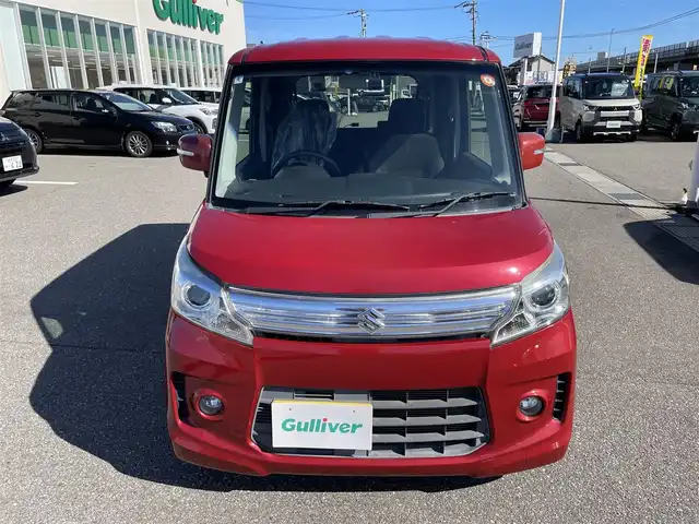 スズキ スペーシア カスタム XS 石川県 2014(平26)年 6.2万km 赤 社外メモリーナビ/社外CD/DVD/フルセグTV/HIDヘッドライト/片側パワースライドドア/スマートキー/プッシュスタート/電動ミラー/ドライブレコーダー/ETC