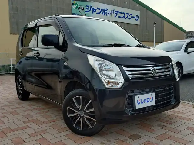 スズキ ワゴンＲ FX 新潟県 2014(平26)年 9.5万km ブルーイッシュブラックパール3 (株)IDOMが運営する【じしゃロン新潟店】の自社ローン専用車両になります。/こちらは現金またはオートローンご利用時の価格です。自社ローンご希望の方は別途その旨お申付け下さい/社外ナビ/FM/AM/CD視聴可能/ワンセグTV視聴可能(走行中視聴可能)/電動格納ミラー/ドアバイザー/取扱説明書/スペアキー×１