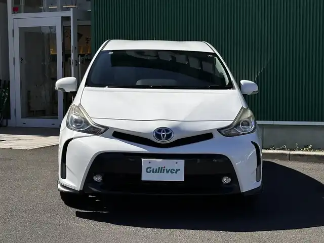 トヨタ プリウス α S ツーリングセレクション 宮城県 2014(平26)年 10.1万km スーパーホワイトⅡ 社外9型ナビ/【CD・DVD・SD・BT・USB・フルセグTV】/バックカメラ/純正17インチAW/純正エアロ/革巻きステアリング/ステアリングスイッチ/電動格納ミラー/ウィンカーミラー/オートライト/LEDヘッドライト/LEDフォグライト/スマートキー/ETC
