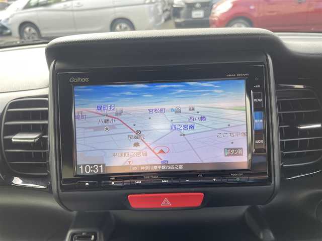 ホンダ Ｎ ＢＯＸ スラッシュ Gインディロックスタイル 神奈川県 2019(令1)年 4.7万km シャイニンググレーM シティブレーキアクティブシステム/純正ナビ（VRM-195VFi)/・Bluetooth・DVD/・フルセグTV/・バックカメラ/ビルトインETC/純正ドライブレコーダー/オート格納ミラー/HIDライト/スマートキーX2/ドアバイザー/純正フロアマット