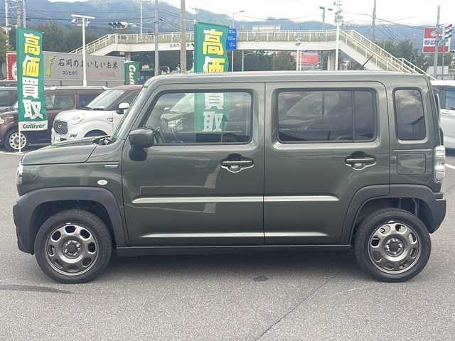 スズキ ハスラー HYBRID G 長野県 2022(令4)年 5万km クールカーキPM 社外メモリナビ：AVIC-RW812/(AM/FM/TV/BT/DVD)/社外アルミスタッドレスタイヤ車載/フルセグTV/Bluetooth/ETC/前席シートヒーター/後方コーナーセンサー/光軸レベライザー/ステアリングスイッチ/キセノンヘッドライト/オートエアコン/アダプティブハイビーム/ミラーヒーター/定速クルーズコントロール/オートエアコン/横滑り防止装置/衝突被害軽減装置/盗難防止装置/レーンキープアシスト/スマートキー/スペアキー/プッシュスタート/アイドリングストップ