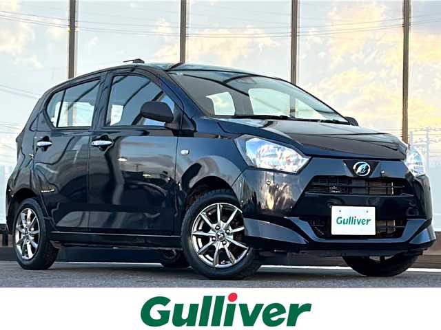 ダイハツ ミラ イース L SAⅢ 山形県 2018(平30)年 5.9万km ブラックマイカメタリック 4WD/衝突軽減システム/スマートアシスト/横滑り防止装置/オートマチックハイビーム/前後コーナーセンサー/社外ナビ/（Bluetooth/AM/FM/ワンセグ）/アイドリングストップ/純正フロアマット/スチールホイール車載４本