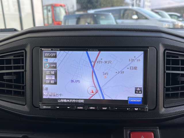 ダイハツ ミラ イース L SAⅢ 山形県 2018(平30)年 5.9万km ブラックマイカメタリック 4WD/衝突軽減システム/スマートアシスト/横滑り防止装置/オートマチックハイビーム/前後コーナーセンサー/社外ナビ/（Bluetooth/AM/FM/ワンセグ）/アイドリングストップ/純正フロアマット/スチールホイール車載４本