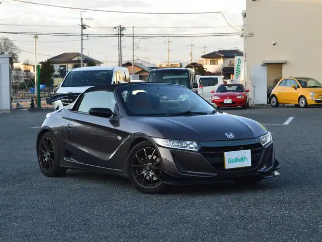 ホンダ Ｓ６６０ α 特別仕様車ブルーノレザーED 栃木県 2017(平29)年 7.9万km ベルベットマルーンメタリック ディーラー点検記録簿/[H30.R1.2.4.6]/安全装備/[VSA/ABS/TRC/リアカメラシステム/クルーズコントロール]/純正オーディオ/[AM/FM/BT/HDMI/USB]/オートライト/2眼LEDヘッドライト/BLITZ製　FLD　METER/BLITZ製　車高調/ロールトップ/リアウィング/ドライブレコーダー[前]/ETC/プッシュスタート/純正マット/wedsSport 16インチアルミホイール/GReddy製　マフラー×2/スマートスペアキー×1/取扱説明書/保証書