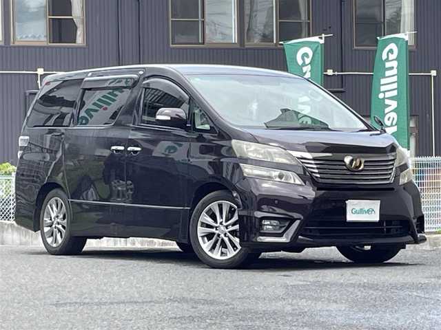 トヨタ ヴェルファイア 2．4Z プラチナセレクションⅡ 宮城県 2010(平22)年 16.7万km ボルドーマイカメタリック 社外ナビ（DVD/CD/AM/FM/HDD/SD/USB/外部入力）/フルセグTV/バックカメラ/両側パワースライドドア/３列シート/横滑り防止装置/コーナーセンサー/パワーバックドア/オートライト/ETC/サマータイヤ純正AW（235/50R18）４ｍｍ/スタッドレスタイヤ社外AW（235/50R18）３ｍｍ