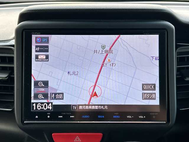 ホンダ Ｎ ＢＯＸ カスタム SSブラックSパッケージ 鹿児島県 2017(平29)年 9.5万km クリスタルブラックパール フルセグＴＶ/ＥＴＣ/ナビ/Ｂｌｕｅｔｏｏｔｈ接続/バックカメラ/プッシュスタート/スマートキー/ドライブレコーダー/シートヒーター/純正フロアマット/両側パワースライドドア/純正アルミホイール/横滑り防止装置/オートライト/LEDライト