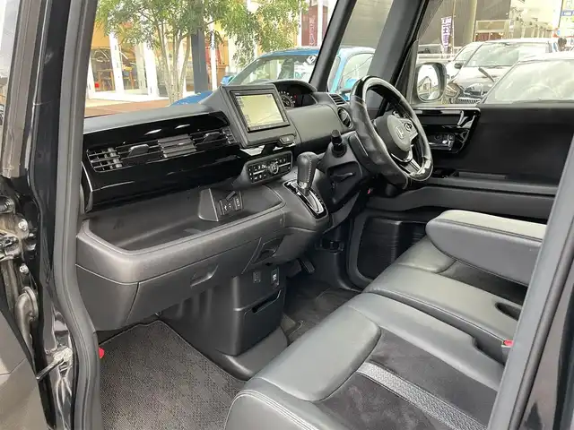 ホンダ Ｎ ＢＯＸ カスタム L ターボ 愛知県 2021(令3)年 4.7万km ミッドナイトブルービームM ワンオーナー/ホンダセンシング/・衝突軽減ブレーキ/・レーンキープアシスト/・誤発進抑制機能/・先行車発進お知らせ機能/純正ナビ（VXM-215Ci）/・CD/SD/USB/BlueTooth/Radio/オートリトラミラー/アレルクリーンプラスシート/プラズマクラスター/両側パワースライドドア/サイドエアバッグ/サイドカーテンエアバッグ/前席シートバックテーブル/前席シートヒーター/純正15インチアルミホイール/ロールサンシェード/スマートキー/プッシュスタート