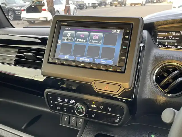 ホンダ Ｎ ＢＯＸ カスタム L ターボ 愛知県 2021(令3)年 4.7万km ミッドナイトブルービームM ワンオーナー/ホンダセンシング/・衝突軽減ブレーキ/・レーンキープアシスト/・誤発進抑制機能/・先行車発進お知らせ機能/純正ナビ（VXM-215Ci）/・CD/SD/USB/BlueTooth/Radio/オートリトラミラー/アレルクリーンプラスシート/プラズマクラスター/両側パワースライドドア/サイドエアバッグ/サイドカーテンエアバッグ/前席シートバックテーブル/前席シートヒーター/純正15インチアルミホイール/ロールサンシェード/スマートキー/プッシュスタート