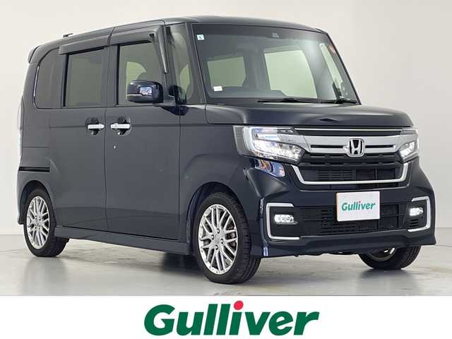 ホンダ Ｎ ＢＯＸ カスタム L ターボ 愛知県 2021(令3)年 4.7万km ミッドナイトブルービームM ワンオーナー/ホンダセンシング/・衝突軽減ブレーキ/・レーンキープアシスト/・誤発進抑制機能/・先行車発進お知らせ機能/純正ナビ（VXM-215Ci）/・CD/SD/USB/BlueTooth/Radio/オートリトラミラー/アレルクリーンプラスシート/プラズマクラスター/両側パワースライドドア/サイドエアバッグ/サイドカーテンエアバッグ/前席シートバックテーブル/前席シートヒーター/純正15インチアルミホイール/ロールサンシェード/スマートキー/プッシュスタート