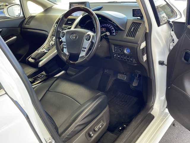 トヨタ ＳＡＩ G Aパッケージ 愛媛県 2014(平26)年 11.6万km ホワイトパールクリスタルシャイン モデリスタエアロ/サンルーフ/純正ナビ(ワンセグTV/CD/DVD/AM・FM/BT/AUX)/バック・フロントカメラ/ビルトインETC/レーダー探知機(ASSURA/AR-G600A)/前席シートヒーター/前席パワーシート/電動リアサンシェード/LEDヘッドライト/純正18インチアルミホイール/社外フロアマット