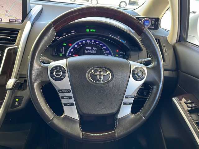 トヨタ ＳＡＩ G Aパッケージ 愛媛県 2014(平26)年 11.6万km ホワイトパールクリスタルシャイン モデリスタエアロ/サンルーフ/純正ナビ(ワンセグTV/CD/DVD/AM・FM/BT/AUX)/バック・フロントカメラ/ビルトインETC/レーダー探知機(ASSURA/AR-G600A)/前席シートヒーター/前席パワーシート/電動リアサンシェード/LEDヘッドライト/純正18インチアルミホイール/社外フロアマット