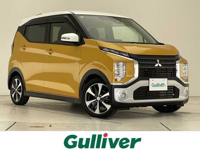 三菱 ｅＫクロス G プラスエディション 愛知県 2021(令3)年 3.7万km 黄 純正ディズプレイオーディオ　ナビ機能なし/全方位カメラ/シートヒーター/バックカメラ/コーナーセンサー/純正アルミホイール/オートライト/衝突軽減システム/ダウンヒルアシストコントロール/Bluetooth/ステアリングスイッチ/スマートキー/プッシュスタート