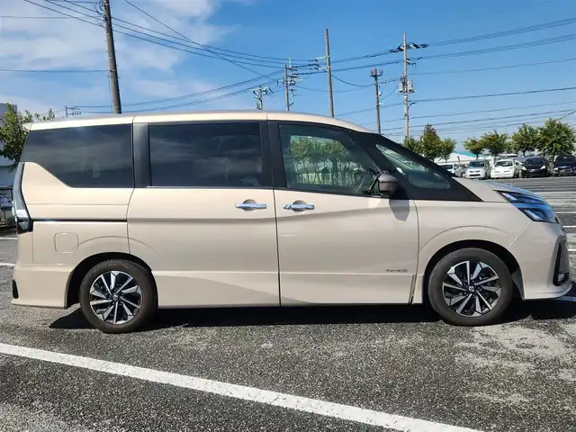 日産 セレナ ハイウェイスター V 群馬県 2020(令2)年 3.4万km カシミヤグレージュ ○純正ナビ/○フルセグTV/○バックカメラ/〇アラウンドビューモニター/〇フリップダウンモニター/〇パワースライドドア（両側）/○ビルトインETC/○ドライブレコーダー/○プロパイロット/○ハイビームアシスト/〇エマージェンシーブレーキ/〇セーフティパックB/○純正16インチアルミホイール/○LEDヘッドランプ/○オートライト/○フォグランプ/○革巻きステアリングホイール/〇足踏式パーキングブレーキ/〇オートブレーキホールド/○インテリジェントキー/〇禁煙車