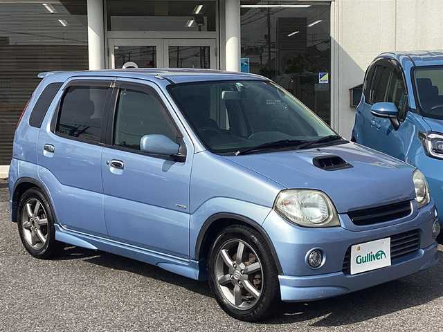 スズキ Ｋｅｉ Bターボ スペシャル 千葉県 2005(平17)年 10.1万km ライトブルー 5速ターボ車/15インチアルミホイール/社外ナビゲーション/キーレスあり/レカロシート/ETC