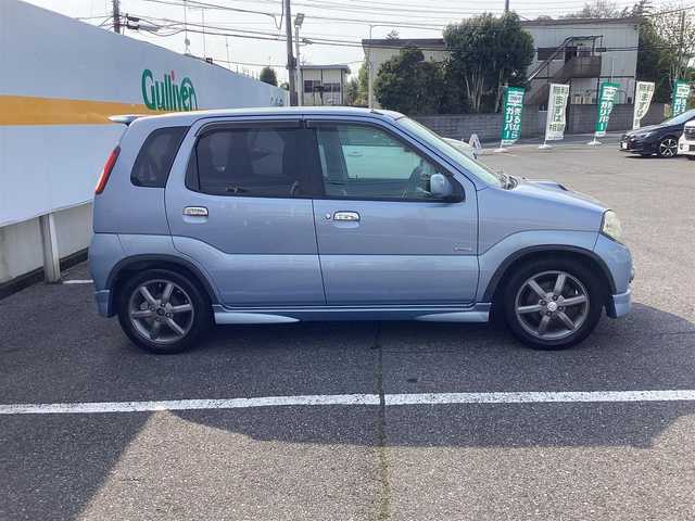スズキ Ｋｅｉ Bターボ スペシャル 千葉県 2005(平17)年 10.1万km ライトブルー 5速ターボ車/15インチアルミホイール/社外ナビゲーション/キーレスあり/レカロシート/ETC
