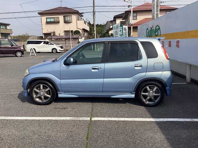 スズキ Ｋｅｉ Bターボ スペシャル 千葉県 2005(平17)年 10.1万km ライトブルー 5速ターボ車/15インチアルミホイール/社外ナビゲーション/キーレスあり/レカロシート/ETC