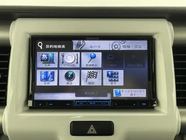 スズキ ハスラー X 大分県 2014(平26)年 9.3万km フェニックスレッドパール/ブルーイッシュブラックパール 社外ナビ(MDV-L500)/　CD DVD BT SD フルセグTV/レーダーブレーキサポート/アイドリングストップ/ETC/HIDヘッドライト/運転席シートヒーター/本革ステアリング/スマートキー/スペアスマートキー/新車保証書/取扱説明書