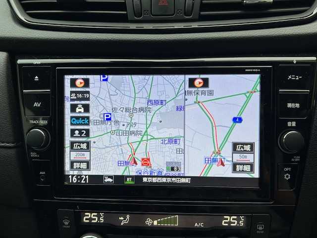 日産 エクストレイル 20Xi 東京都 2018(平30)年 1.8万km ダイヤモンドブラック プロパイロット/インテリジェントセーフティー/レーンキープアシスト/純正9インチナビ/フルセグTV/Bluetooth/Blu-ray再生/全方位＆バックカメラ/デジタルインナーミラー/ドラレコ/ルーフレール/スペアキー/純正フロアマット/取扱説明書/保証書
