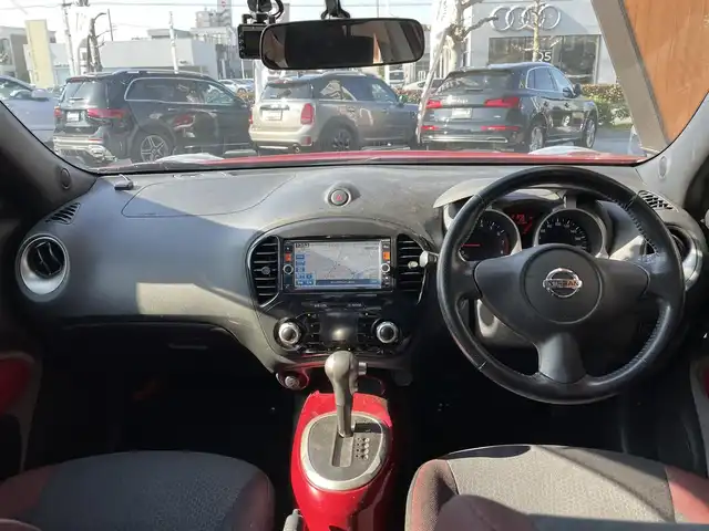 日産 ジューク 15RX タイプV 岐阜県 2013(平25)年 12.2万km 赤 地デジTV/バックカメラ/スペアキー/オートライト