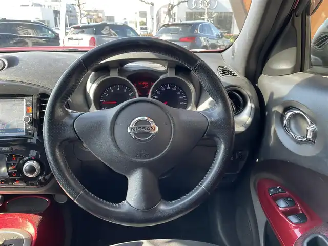 日産 ジューク 15RX タイプV 岐阜県 2013(平25)年 12.2万km 赤 地デジTV/バックカメラ/スペアキー/オートライト