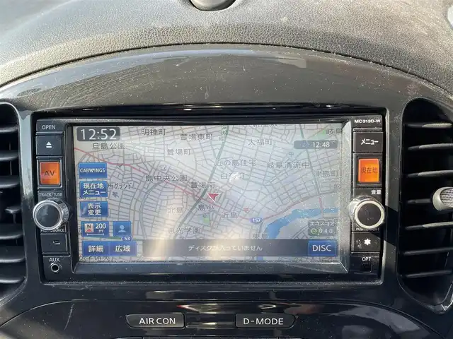 日産 ジューク 15RX タイプV 岐阜県 2013(平25)年 12.2万km 赤 地デジTV/バックカメラ/スペアキー/オートライト