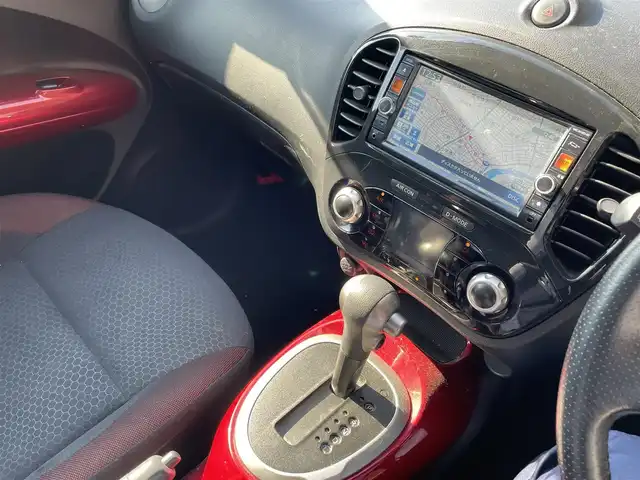 日産 ジューク 15RX タイプV 岐阜県 2013(平25)年 12.2万km 赤 地デジTV/バックカメラ/スペアキー/オートライト