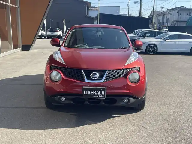 日産 ジューク 15RX タイプV 岐阜県 2013(平25)年 12.2万km 赤 地デジTV/バックカメラ/スペアキー/オートライト