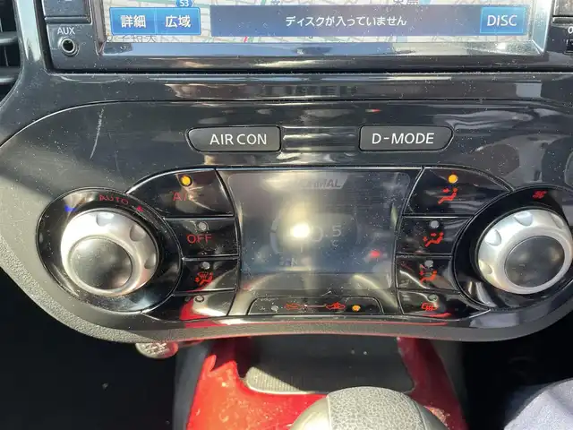 日産 ジューク 15RX タイプV 岐阜県 2013(平25)年 12.2万km 赤 地デジTV/バックカメラ/スペアキー/オートライト