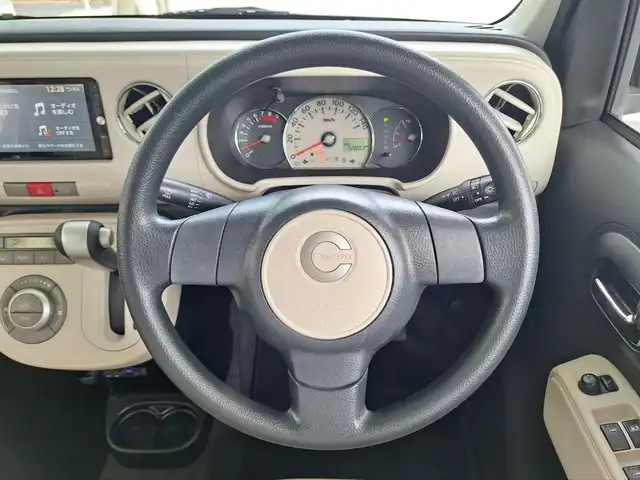 ダイハツ ミラ ココア プラスX 大阪府 2014(平26)年 7.3万km ムースピンクパール /禁煙車//社外ナビ(NX614W)//フルセグTV/DVD/CD/SD/USB/BT//ETC//アイドリングストップ//ルーフレール//スマートキー//ISOFIX