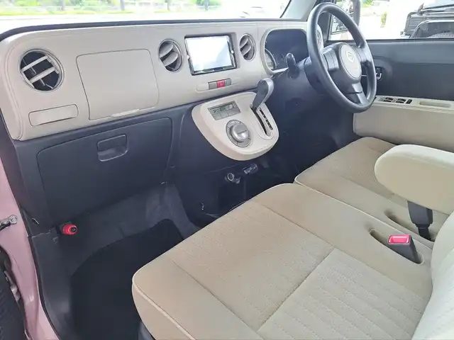 ダイハツ ミラ ココア プラスX 大阪府 2014(平26)年 7.3万km ムースピンクパール /禁煙車//社外ナビ(NX614W)//フルセグTV/DVD/CD/SD/USB/BT//ETC//アイドリングストップ//ルーフレール//スマートキー//ISOFIX