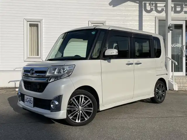 ダイハツ タント カスタム RS SA 富山県 2014(平26)年 8.7万km パールホワイトⅢ (株)IDOMが運営する【じしゃロン富山店】の自社ローン専用車両になります。こちらは現金またはオートローンご利用時の価格です。自社ローンご希望の方は別途その旨お申し付け下さい/ETC/フルセグTV/バックカメラ/LEDヘッドライト/アイドリングストップ