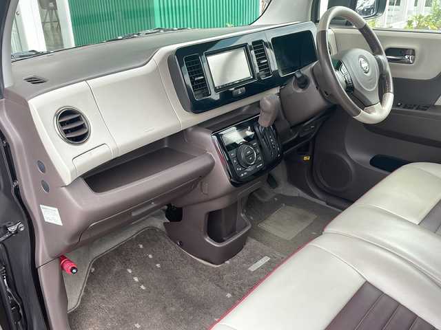 日産 モコ ドルチェX FOUR 青森県 2014(平26)年 6.9万km アーバンブラウン 4WD/社外メモリナビ・ワンセグTV/専用合皮シート/運転席シートヒーター/ビルトインETC/アイドリングストップ/HIDライト/オートライト/フォグランプ/純正14インチアルミ/インテリキー/プッシュスタート/ドアバイザー/純正フロアマット