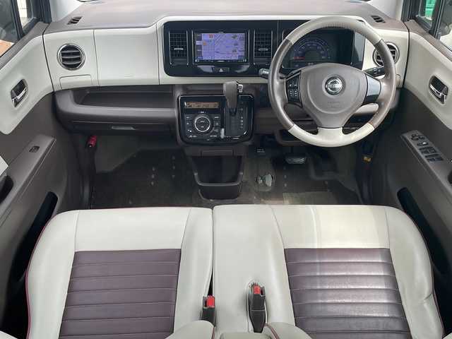 日産 モコ ドルチェX FOUR 青森県 2014(平26)年 6.9万km アーバンブラウン 4WD/社外メモリナビ・ワンセグTV/専用合皮シート/運転席シートヒーター/ビルトインETC/アイドリングストップ/HIDライト/オートライト/フォグランプ/純正14インチアルミ/インテリキー/プッシュスタート/ドアバイザー/純正フロアマット