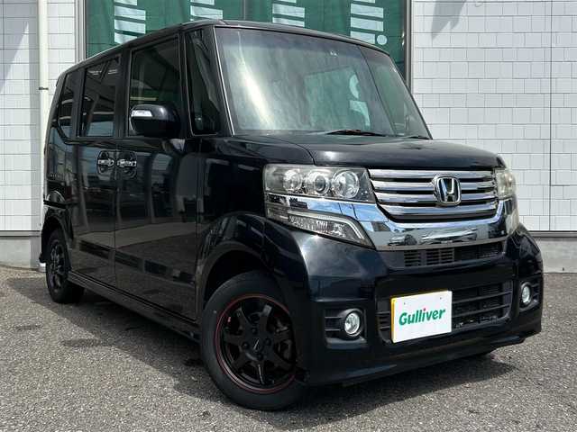 ホンダ Ｎ ＢＯＸ カスタム G Lパッケージ 新潟県 2012(平24)年 6.3万km クリスタルブラックパール ワンオーナー/ウィンカーミラー/片側パワースライドドア/アイドリングストップ/パワーバックドア/純正フロアマット