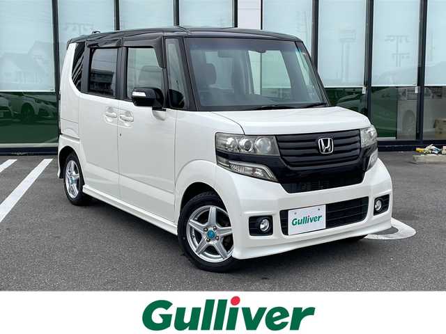 ホンダ Ｎ ＢＯＸ 2トーン カスタム G Aパッケージ 岐阜県 2014(平26)年 18.1万km 白 純正フロアマット　/フルセグTV　/バックカメラ　/ETC　/片側パワースライドドア　/ベンチシート　/フルフラットシート　/ABS　/横滑り防止装置　/LED　/エアバックW　/カーテンエアバッグ